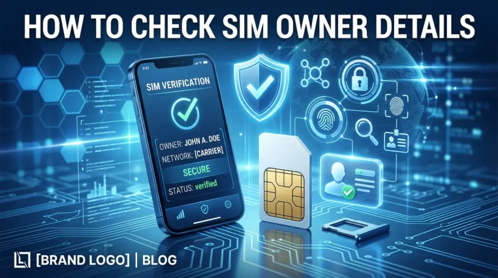 Digital security concept for how to check SIM owner details online