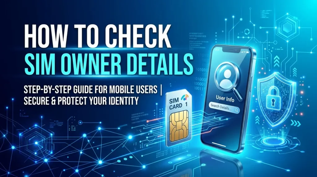 How to Check SIM Owner Details through an official mobile verification system