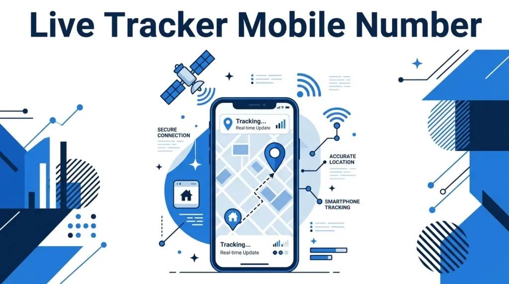Live Tracker Mobile Number with GPS location tracking on a smartphone map