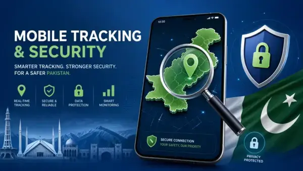 An infographic showing how live tracker sim data works by transmitting information from a device to a monitoring platform.