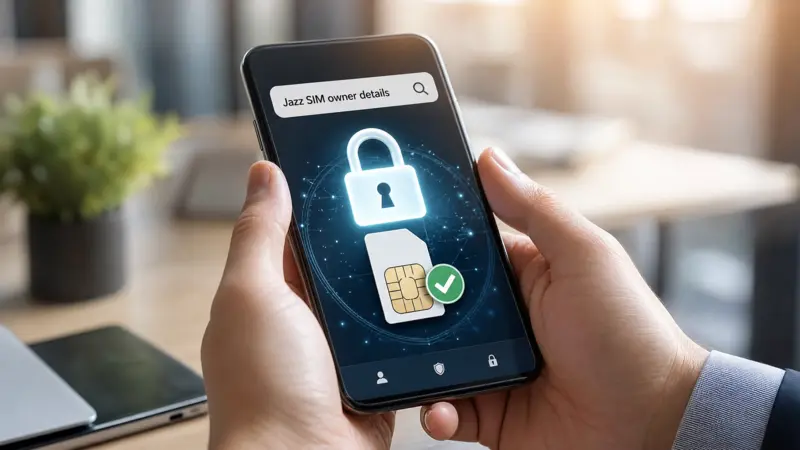 Securely searching for Jazz SIM owner details to prevent fraud and protect privacy.