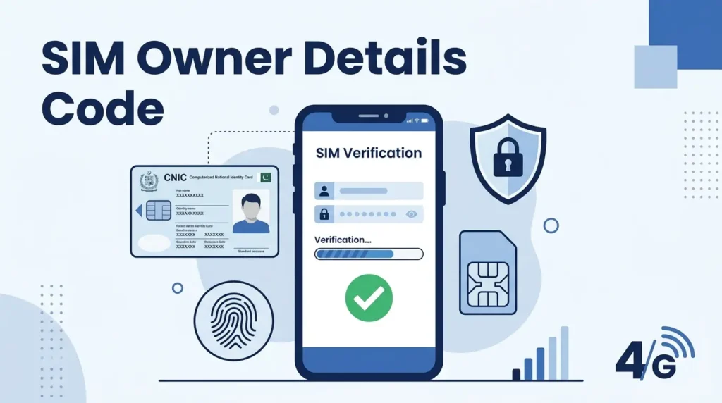 SIM Owner Details Code with smartphone SIM verification and identity authentication