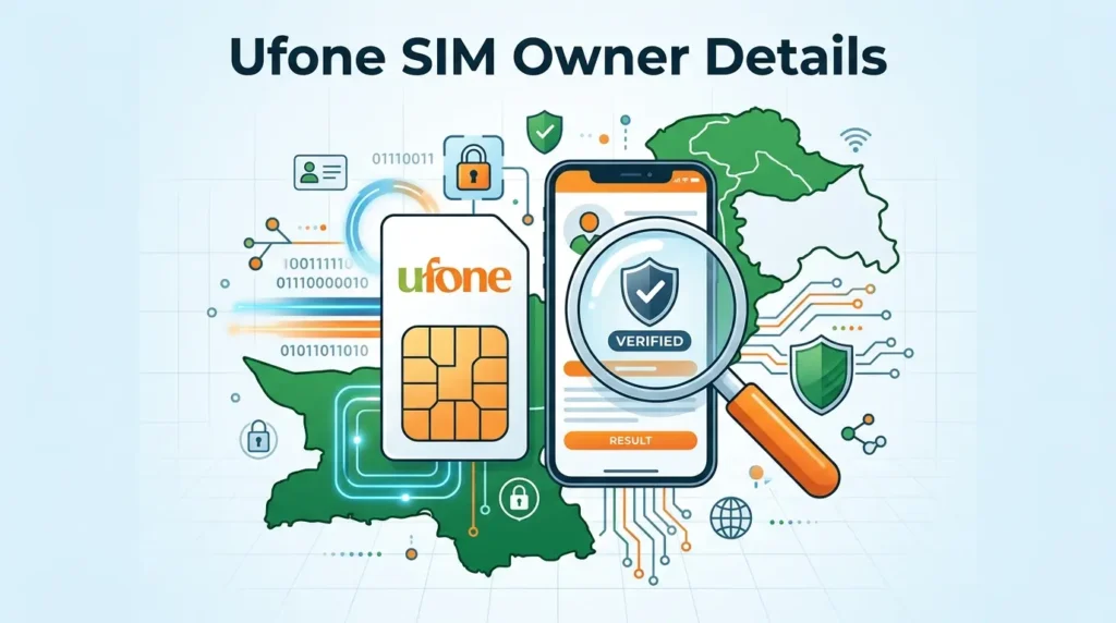 Official Ufone SIM Owner Details process for SIM registration verification
