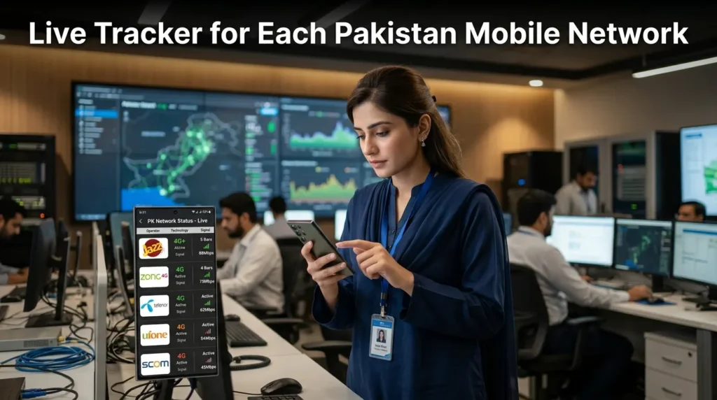Live Tracker mobile network verification for Jazz Zong Telenor and Ufone