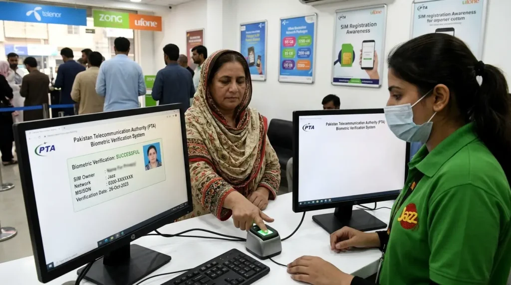 Live Tracker Pakistan SIM Information System dashboard